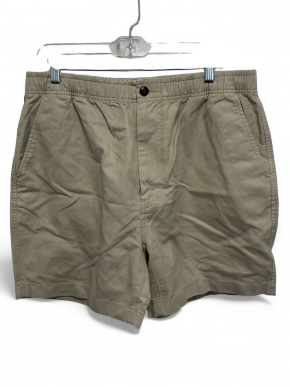 NWT J. Crew Men's Pier Beige Flat Front Linen Blend Shorts